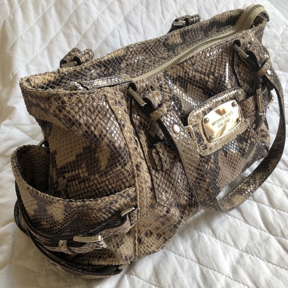Michael Kors snakeskin bag